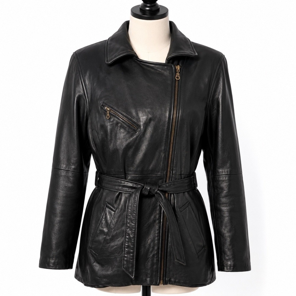 Wilsons Leather Women's Black Leather Jacket Small Removable Liner